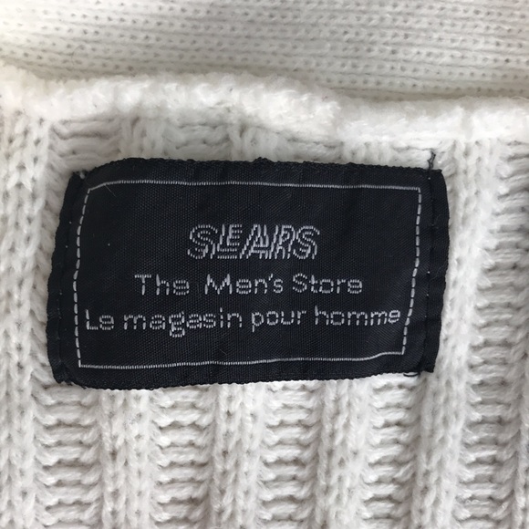 Cable knit oversized cardigan - the real deal grandpa sweater from sears! - Picture 3 of 12